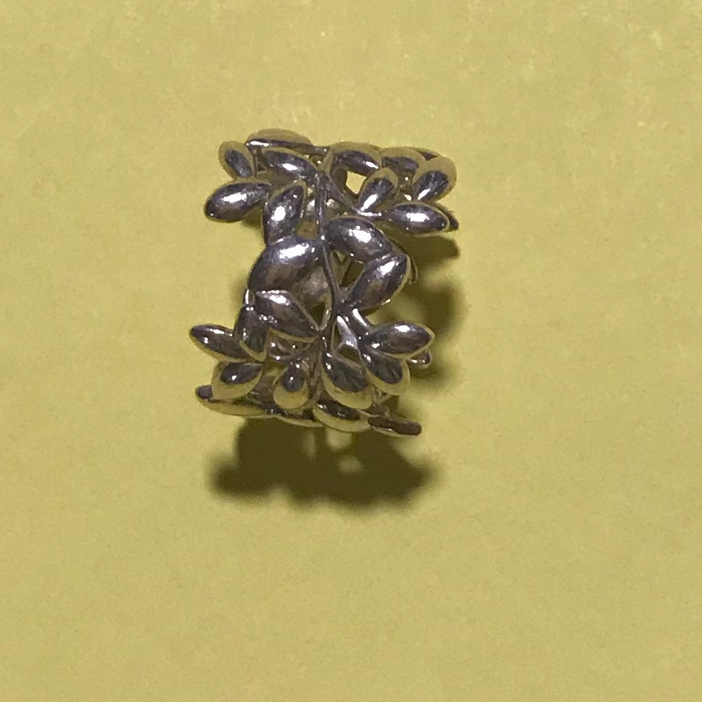 Tiffany & Co. Sterling Silver Leaf Ring